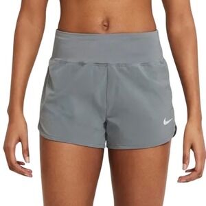 Nike Dri-FIT Womens Running Shorts Gray Wide Waistband Small CZ9570-084